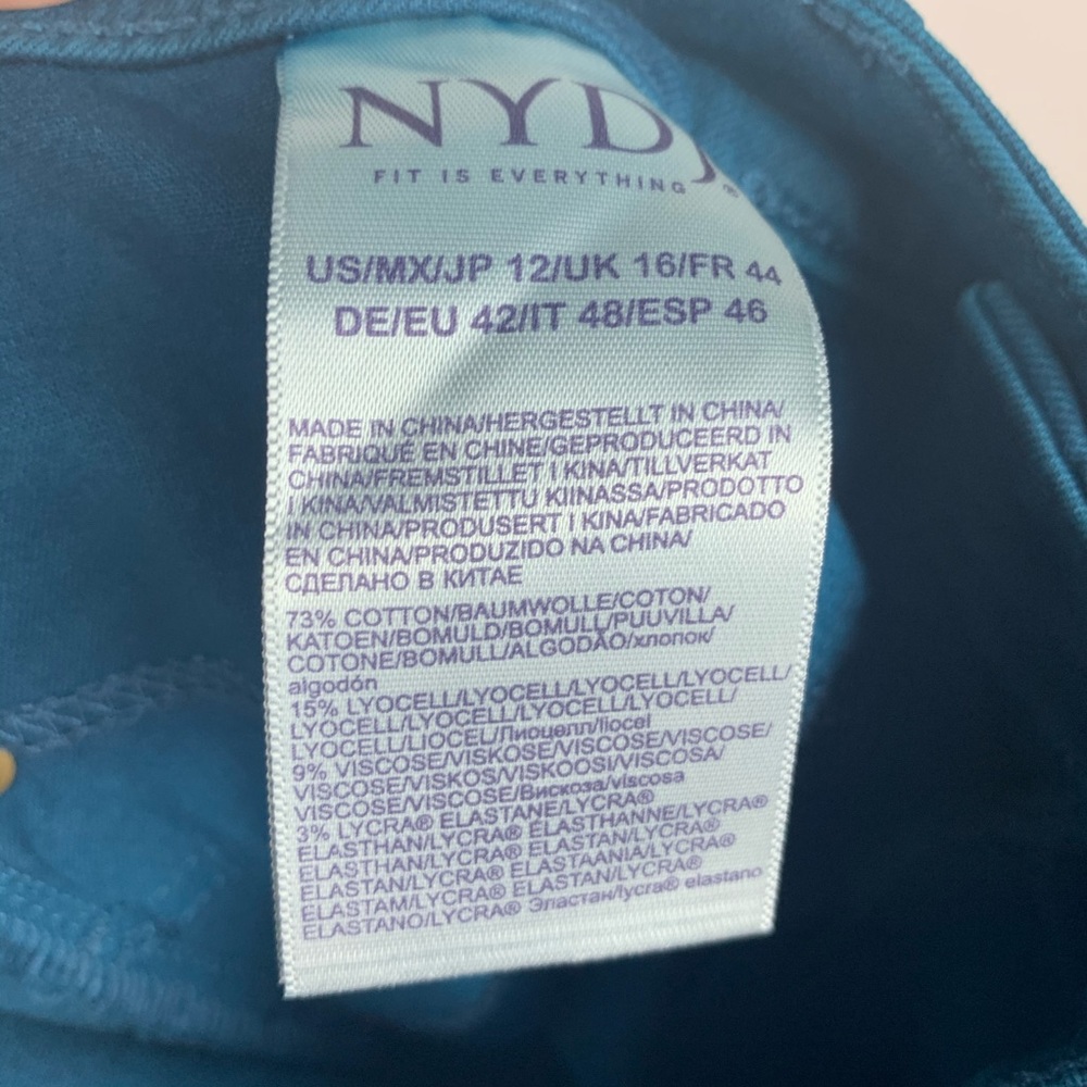 NEW NYDJ | Sheri Pintuck Slim Ankle Jeans Bluebell - Picture 8 of 11